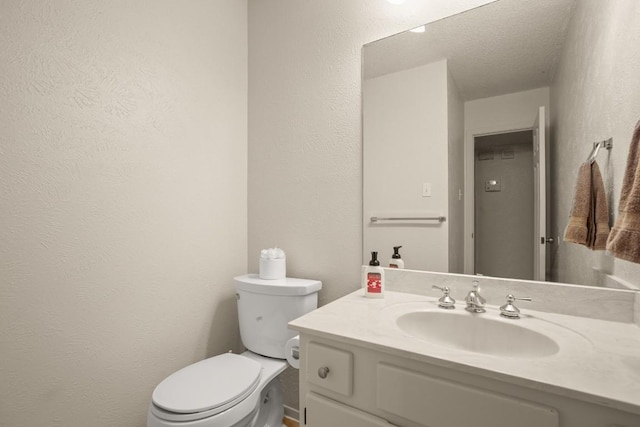 2810 Goldbridge Dr, Austin, TX 78745 - bathroom with vanity and a textured wall