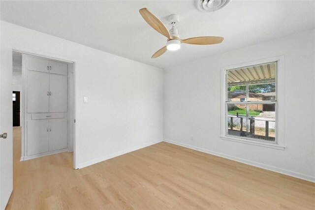 1302 S 2nd St, Killeen, TX 76541 - empty room with light wood-type flooring and a ceiling fan