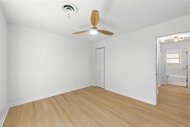 1302 S 2nd St, Killeen, TX 76541 - unfurnished room with light wood-type flooring and ceiling fan