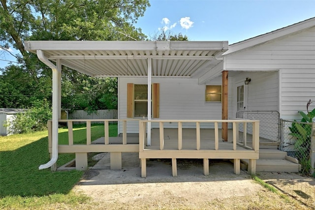 1302 S 2nd St, Killeen, TX 76541 - view of patio / terrace with a wooden deck