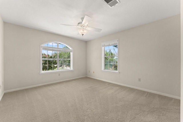 4206 River Place Blvd, Austin, TX 78730 - unfurnished room with plenty of natural light, light carpet, and a ceiling fan