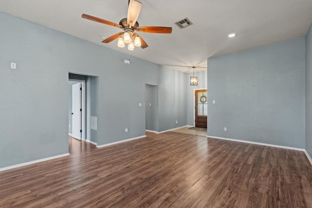 1503 Sherry Dr, Taylor, TX 76574 - spare room with wood finished floors and a ceiling fan