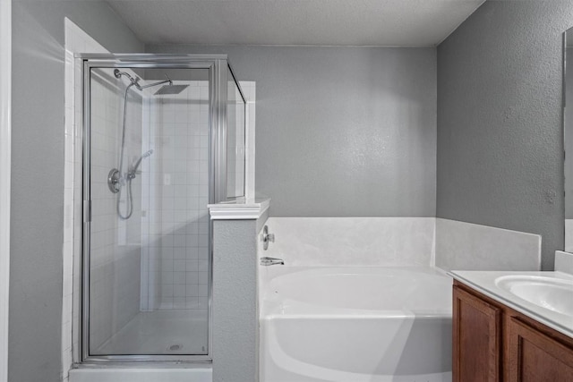 1503 Sherry Dr, Taylor, TX 76574 - full bath with a shower stall, a garden tub, and vanity
