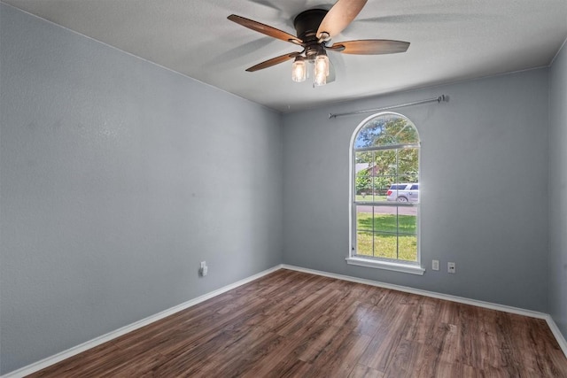 1503 Sherry Dr, Taylor, TX 76574 - unfurnished room with wood finished floors and a ceiling fan