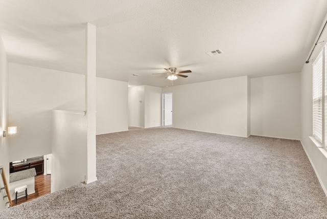 1305 Cozy Creek Dr, Temple, TX 76502 - spare room featuring ceiling fan and carpet flooring