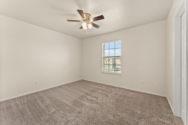 1305 Cozy Creek Dr, Temple, TX 76502 - carpeted spare room with a ceiling fan and baseboards