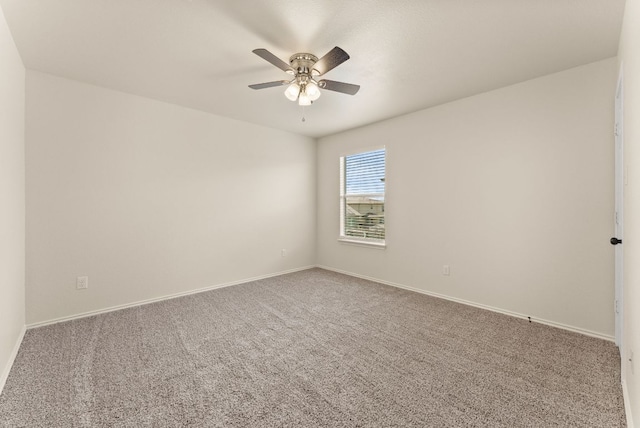 1305 Cozy Creek Dr, Temple, TX 76502 - spare room featuring carpet floors and a ceiling fan