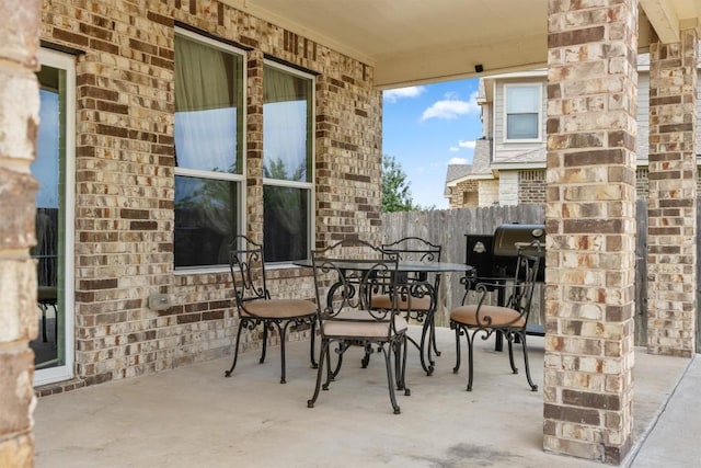 7016 Lickeen Ct, Austin, TX 78744 - view of patio / terrace featuring outdoor dining area