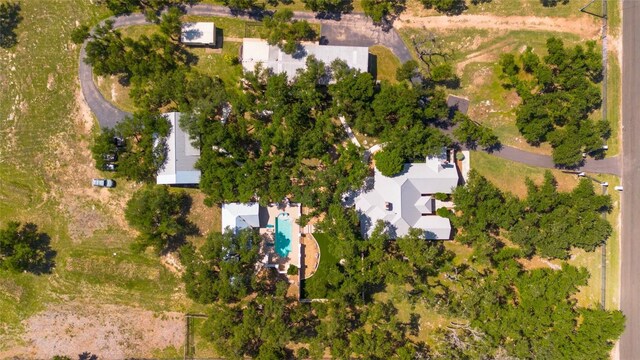 110 Lost River Rd, Georgetown, TX 78628 - aerial overview of property's location with a pool area