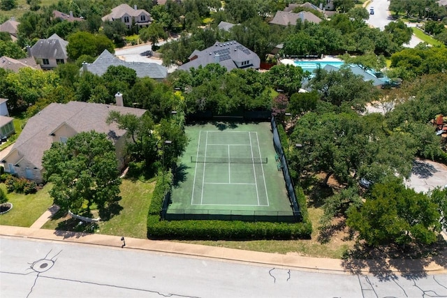 10628 Indigo Broom Loop, Austin, TX 78733 - aerial perspective of suburban area featuring a pool