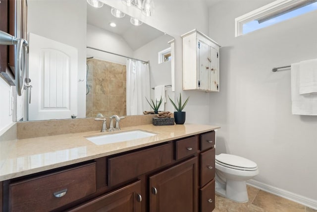 18517 Tanner Bayou Loop, Austin, TX 78738 - full bathroom with vanity, a shower with curtain, and tile patterned floors