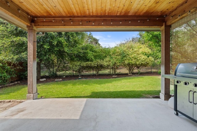 18517 Tanner Bayou Loop, Austin, TX 78738 - fenced backyard featuring a grill and a patio area