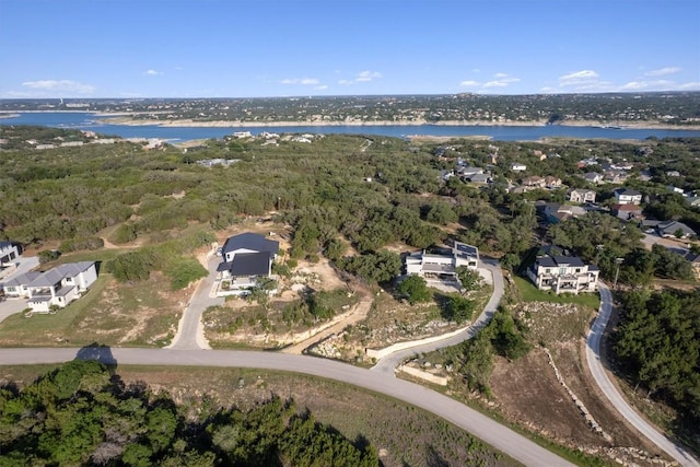 18509 Sugar Maple Dr, Lago Vista, TX 78645 - aerial view of property's location with a large body of water and nearby suburban area