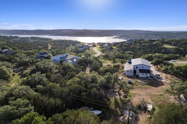 18509 Sugar Maple Dr, Lago Vista, TX 78645 - aerial view of a heavily wooded area and a nearby body of water