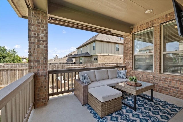 22300 Chipotle Pass, Spicewood, TX 78669 - balcony with outdoor lounge area