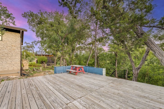 10701 Glass Mountain Trl, Austin, TX 78750 - view of wooden terrace