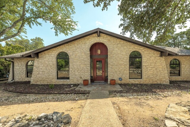 10701 Glass Mountain Trl, Austin, TX 78750 - view of front facade featuring stone siding