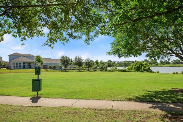 3408 Perch Trl, Round Rock, TX 78665 - view of property's community with a lawn and a water view