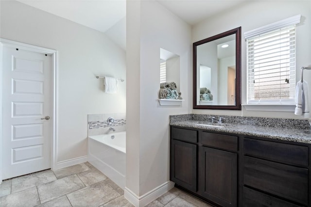 136 W Highfield St, Hutto, TX 78634 - full bathroom featuring a bath and vanity