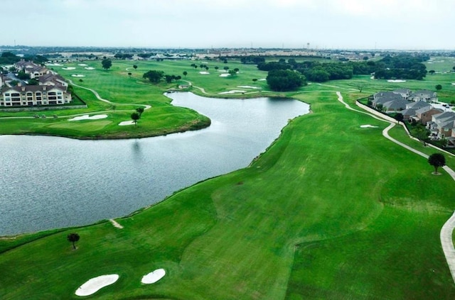 136 W Highfield St, Hutto, TX 78634 - drone / aerial view of a nearby body of water and a golf course