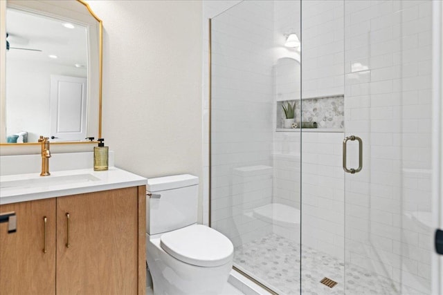 202 Hub Dr, Wimberley, TX 78676 - bathroom with vanity and a stall shower