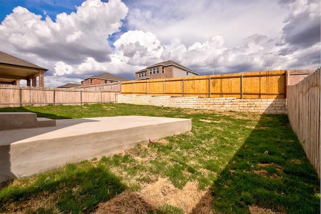 7517 Ballydawn Dr, Austin, TX 78744 - fenced backyard with a patio area