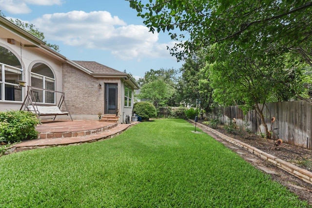 4005 Travis Country Cir, Austin, TX 78735 - fenced backyard featuring a patio area and entry steps