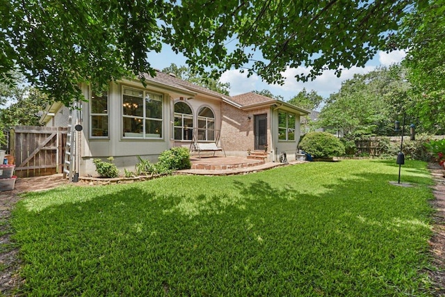 4005 Travis Country Cir, Austin, TX 78735 - rear view of property with a patio area and a gate