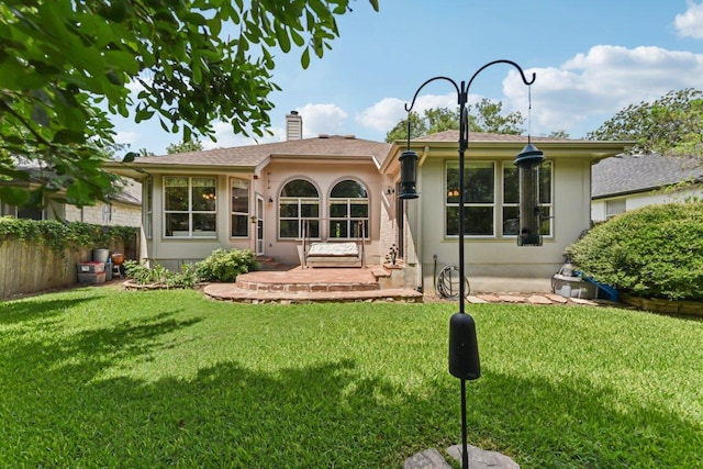 4005 Travis Country Cir, Austin, TX 78735 - back of house with a chimney