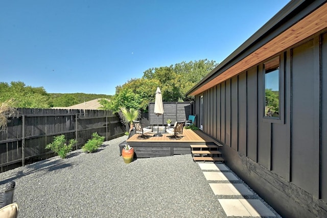 12501 Mixson Dr, Austin, TX 78732 - view of patio / terrace with a deck