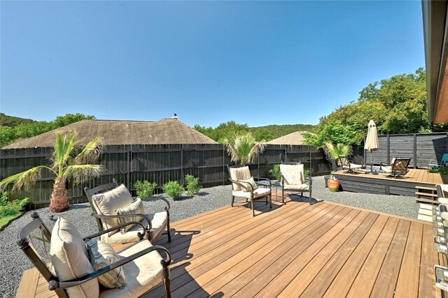 12501 Mixson Dr, Austin, TX 78732 - deck with a fenced backyard