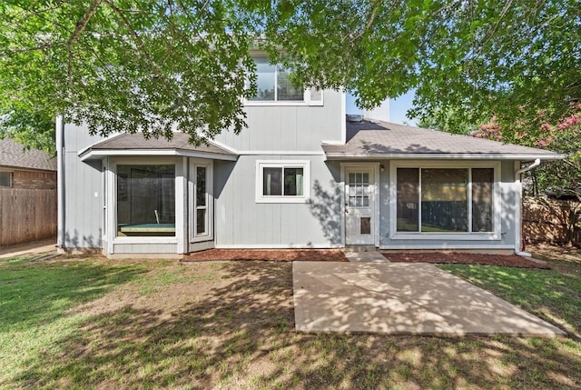 501 Battlecreek Ln, Leander, TX 78641 - rear view of house with a patio area and a shingled roof