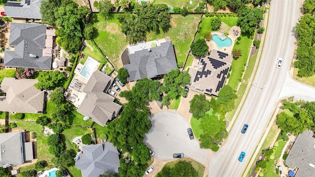 10601 Showboat Cv, Austin, TX 78730 - aerial perspective of suburban area featuring a pool
