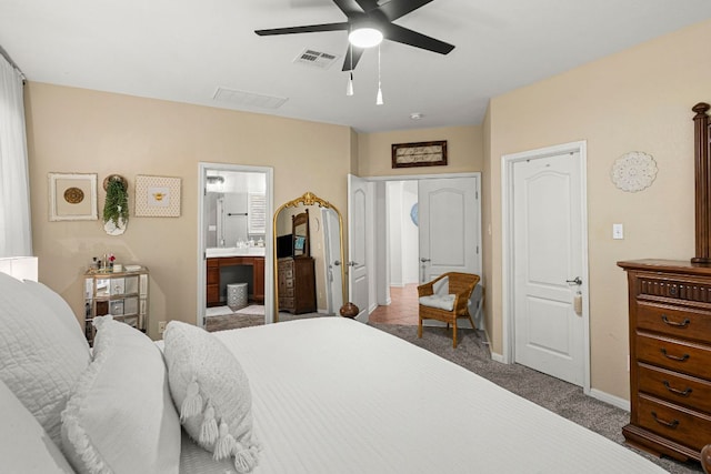 7625 Brecourt Manor Way, Austin, TX 78739 - bedroom featuring carpet and ceiling fan