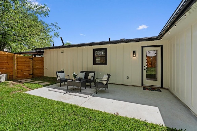 5604 Overbrook Dr, Austin, TX 78723 - view of patio / terrace with an outdoor living space