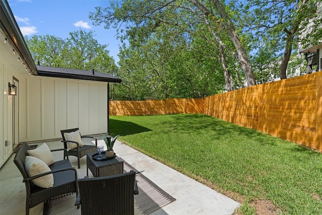5604 Overbrook Dr, Austin, TX 78723 - fenced backyard with a patio area