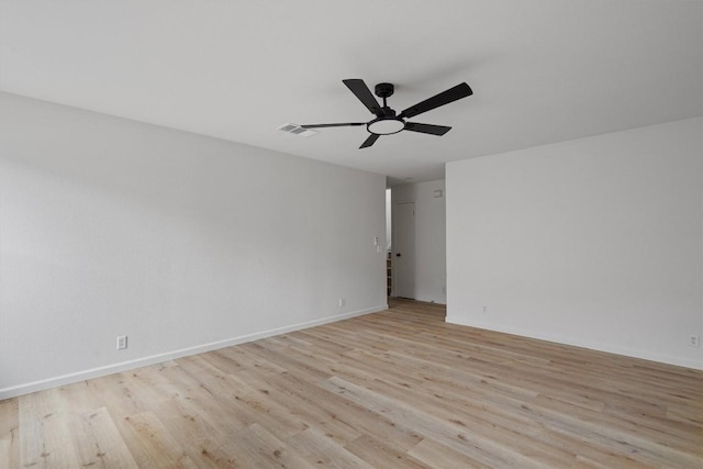 17129 Hamilton Point Cir, Manor, TX 78653 - spare room with light wood-type flooring and a ceiling fan