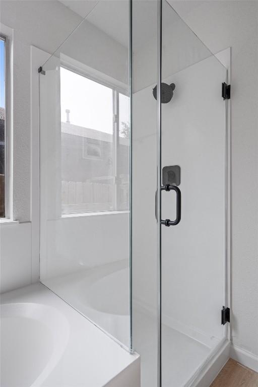 17129 Hamilton Point Cir, Manor, TX 78653 - full bathroom with a stall shower