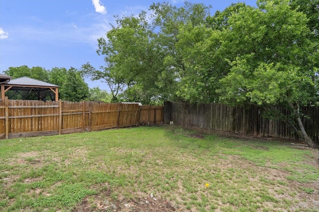 17129 Hamilton Point Cir, Manor, TX 78653 - fenced backyard with a gazebo