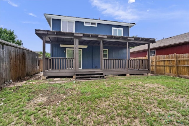 17129 Hamilton Point Cir, Manor, TX 78653 - rear view of house featuring a fenced backyard