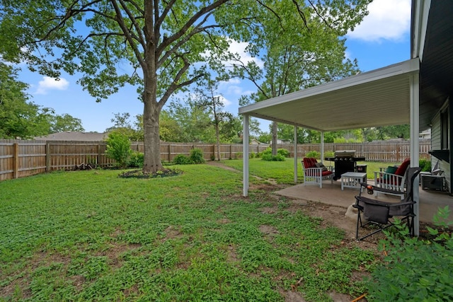 1300 Neans Dr, Austin, TX 78758 - fenced backyard featuring a patio area