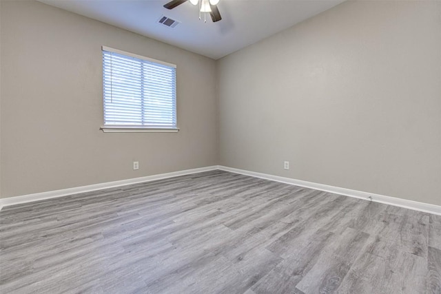 430 Zebra Dr, Kyle, TX 78640 - spare room featuring a ceiling fan and wood finished floors
