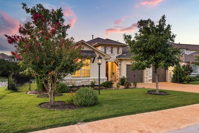 270 Baldovino Skwy, Lakeway, TX 78738 - view of front of home with stone siding, driveway, stucco siding, and roof with shingles
