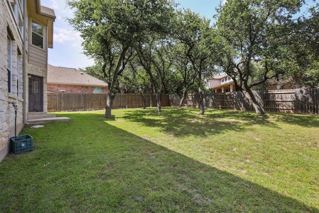 411 S Lynnwood Trl, Cedar Park, TX 78613 - fenced backyard with entry steps