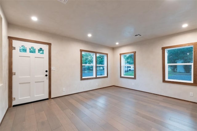 318 W Hackberry St, Fredericksburg, TX 78624 - entryway featuring wood finished floors and recessed lighting