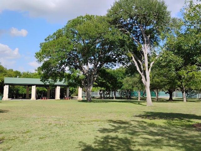 16704 Shipshaw River Cv, Leander, TX 78641 - view of property's community with a gazebo and a lawn