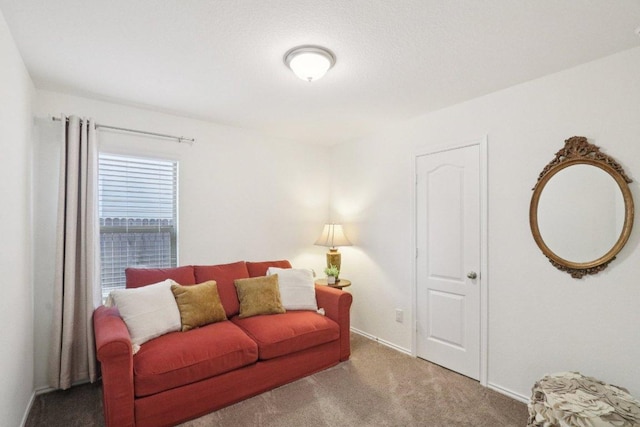 13605 Abigail Adams St, Manor, TX 78653 - living area featuring carpet and baseboards