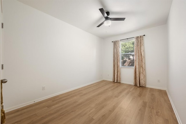 3404 Sophora Ct, Round Rock, TX 78681 - empty room featuring light wood finished floors and ceiling fan