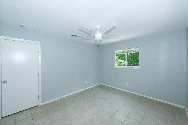 7107 Dan Jean Dr Unit A & B, Austin, TX 78745 - spare room with ceiling fan and a smoke detector