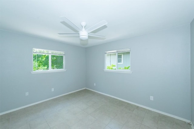 7107 Dan Jean Dr Unit A & B, Austin, TX 78745 - spare room featuring ceiling fan and baseboards